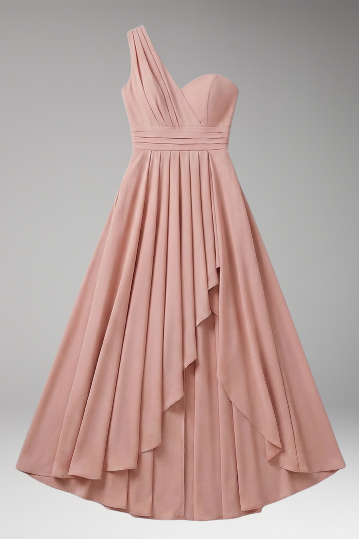 Women's High-Waisted Cocktail Dress with Structured Design 1