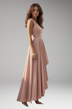 Women's High-Waisted Cocktail Dress with Structured Design 2