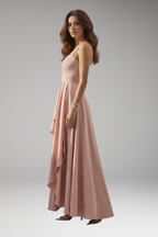 Women's High-Waisted Cocktail Dress with Structured Design 4