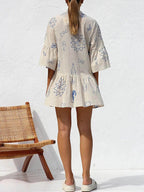 Women's Mini Sundress | Botanical Print 2