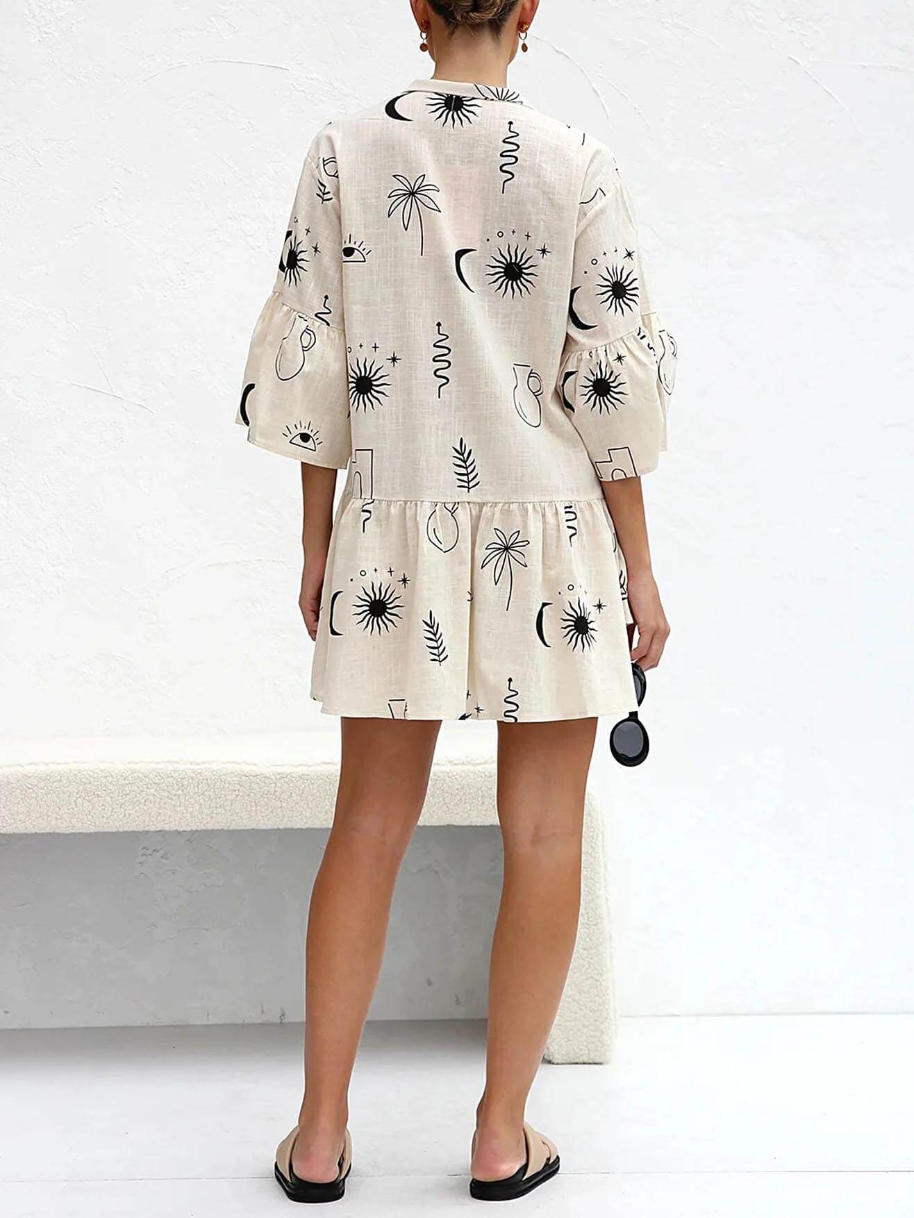 Women's Mini Sundress | Botanical Print 8