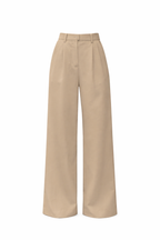 Women's Pleated Wide Leg Trouser Pantswith Front Crease Detail 0