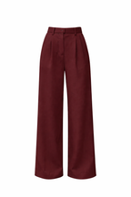Women's Pleated Wide Leg Trouser Pantswith Front Crease Detail 4