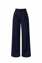 Women's Pleated Wide Leg Trouser Pantswith Front Crease Detail 5