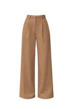Women's Pleated Wide Leg Trouser Pantswith Front Crease Detail 7