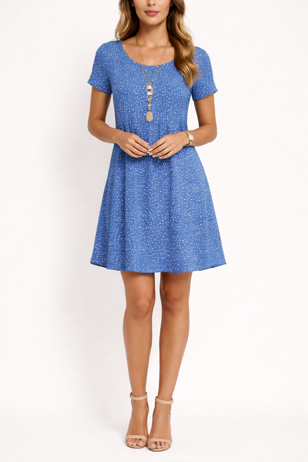 Women's Printed Short Sleeve Mini Dress 2