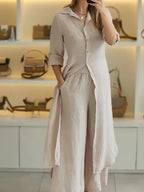 Women's Shirt Dress | Long Sleeve Button-Front 2