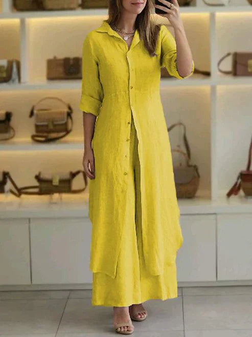 Women's Shirt Dress | Long Sleeve Button-Front 4