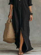 Women's Shirt Dress | Long Sleeve Button-Front 4