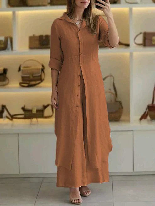 Women's Shirt Dress | Long Sleeve Button-Front 6