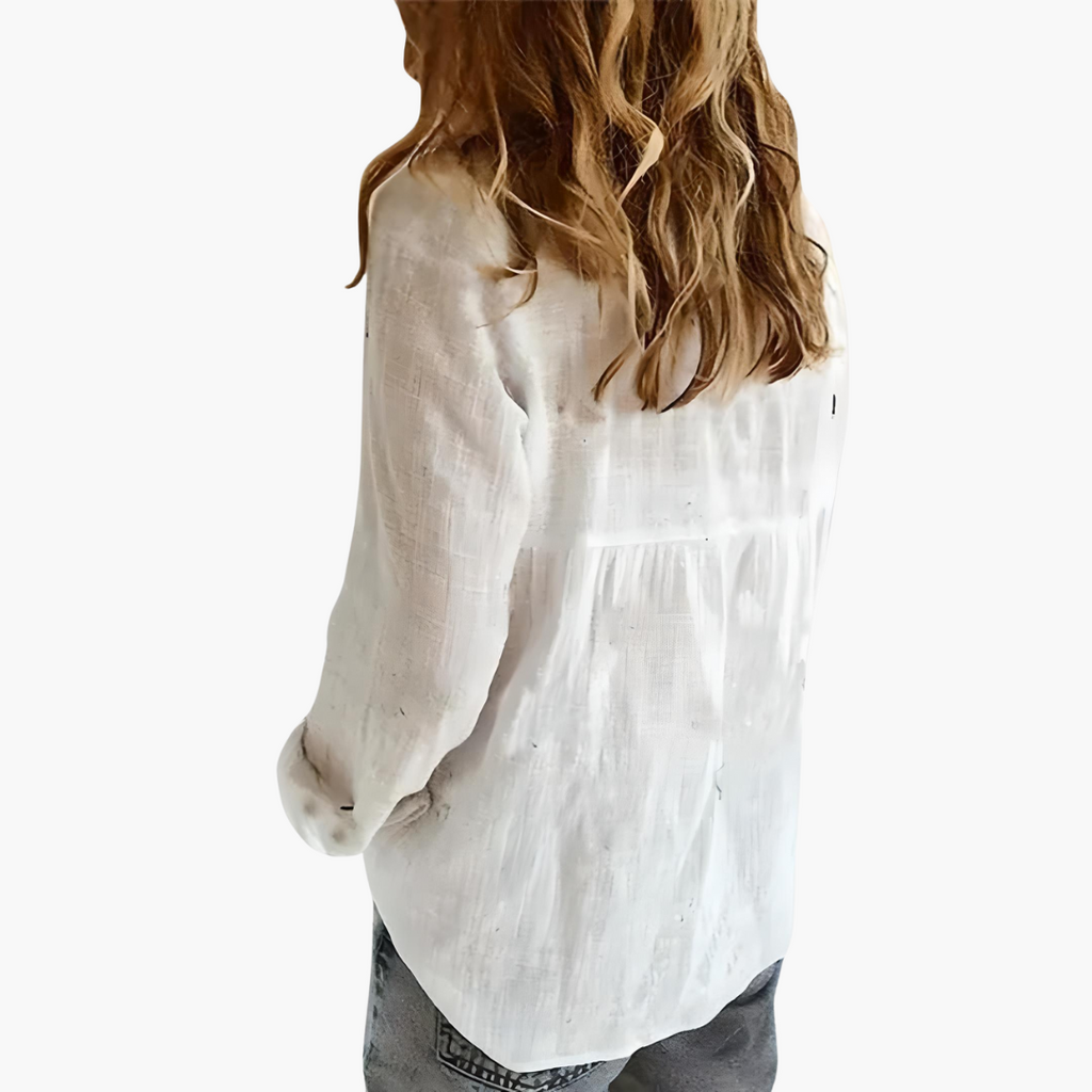 Women’s Shirt with Button Front and Collared Neck 3