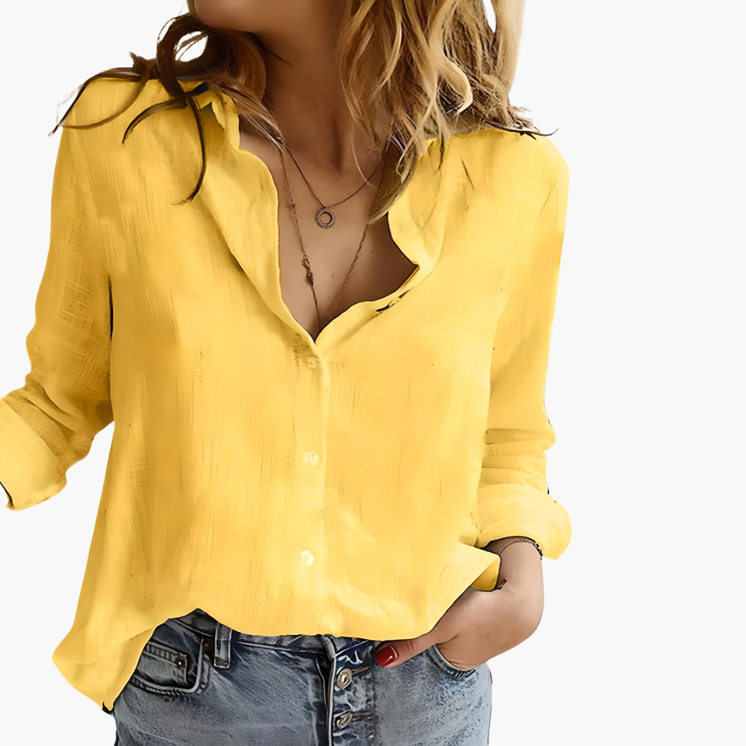 Women’s Shirt with Button Front and Collared Neck 6
