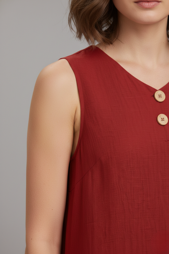 Women's Short Dress with Blouse Style and Elegant Design 5