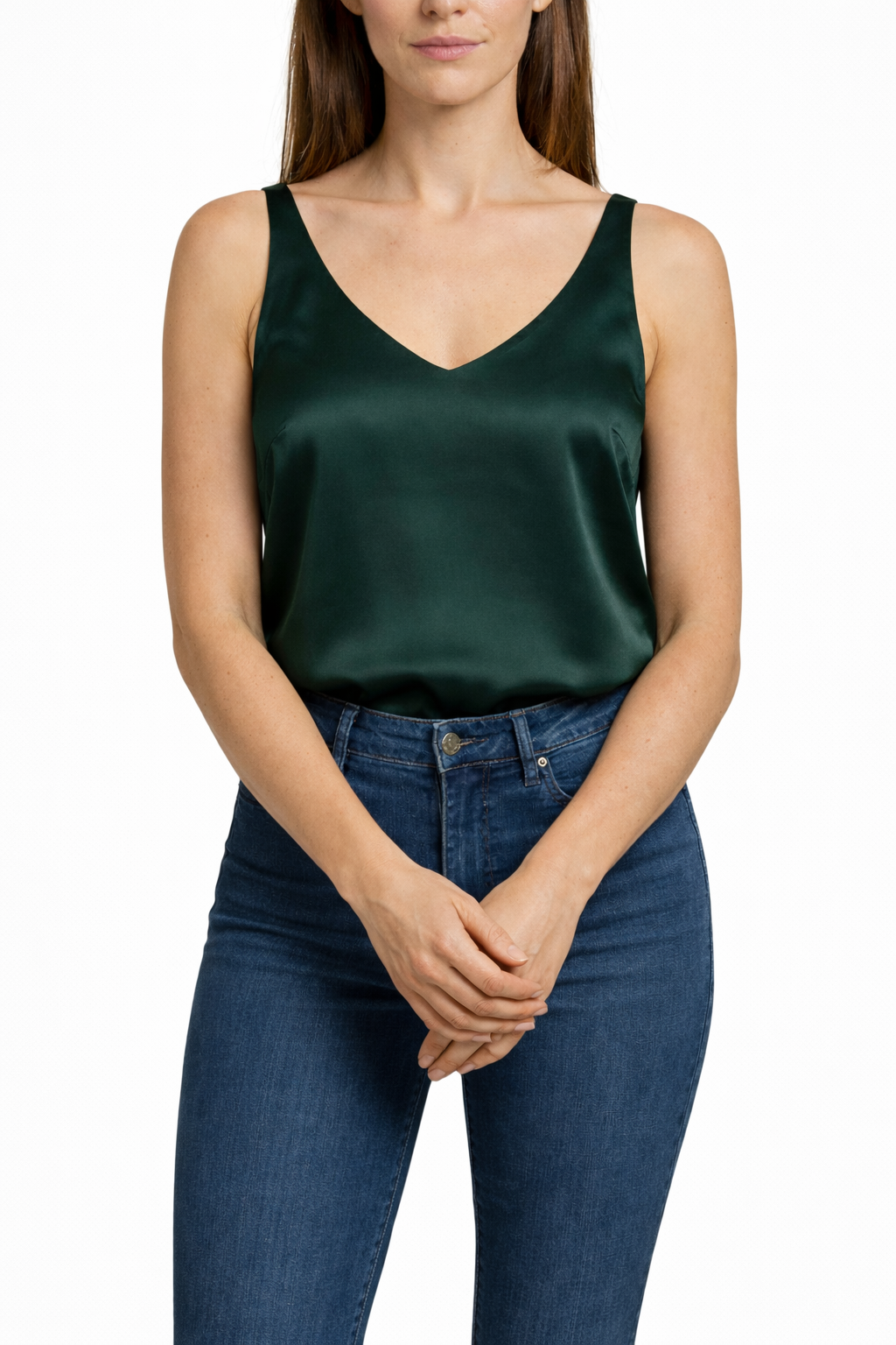 Women's Sleeveless Tank Blouse with V Neck 5
