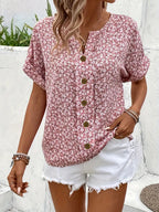 Top Women | Floral Button-Front & Relaxed Summer Everyday Style