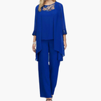 Women’s Three-Piece Suit with Tailored Jacket and Trousers 0
