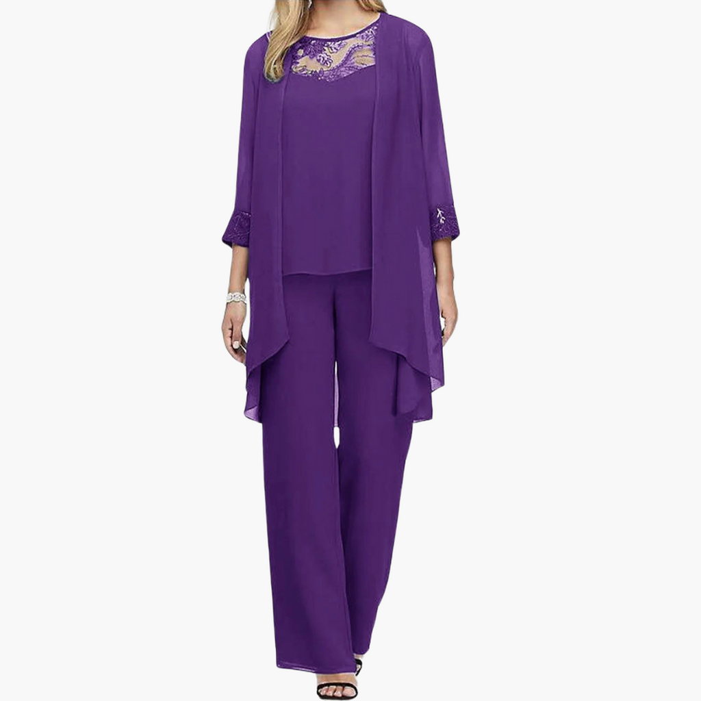 Women’s Three-Piece Suit with Tailored Jacket and Trousers 2