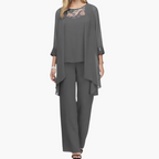 Women’s Three-Piece Suit with Tailored Jacket and Trousers 3