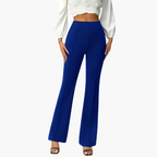 Women’s Trousers with High Waist and Flared Leg 0