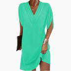 Women’s Tunic Dress with V-Neck and Side Slits 3