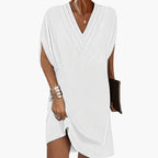 Women’s Tunic Dress with V-Neck and Side Slits 5