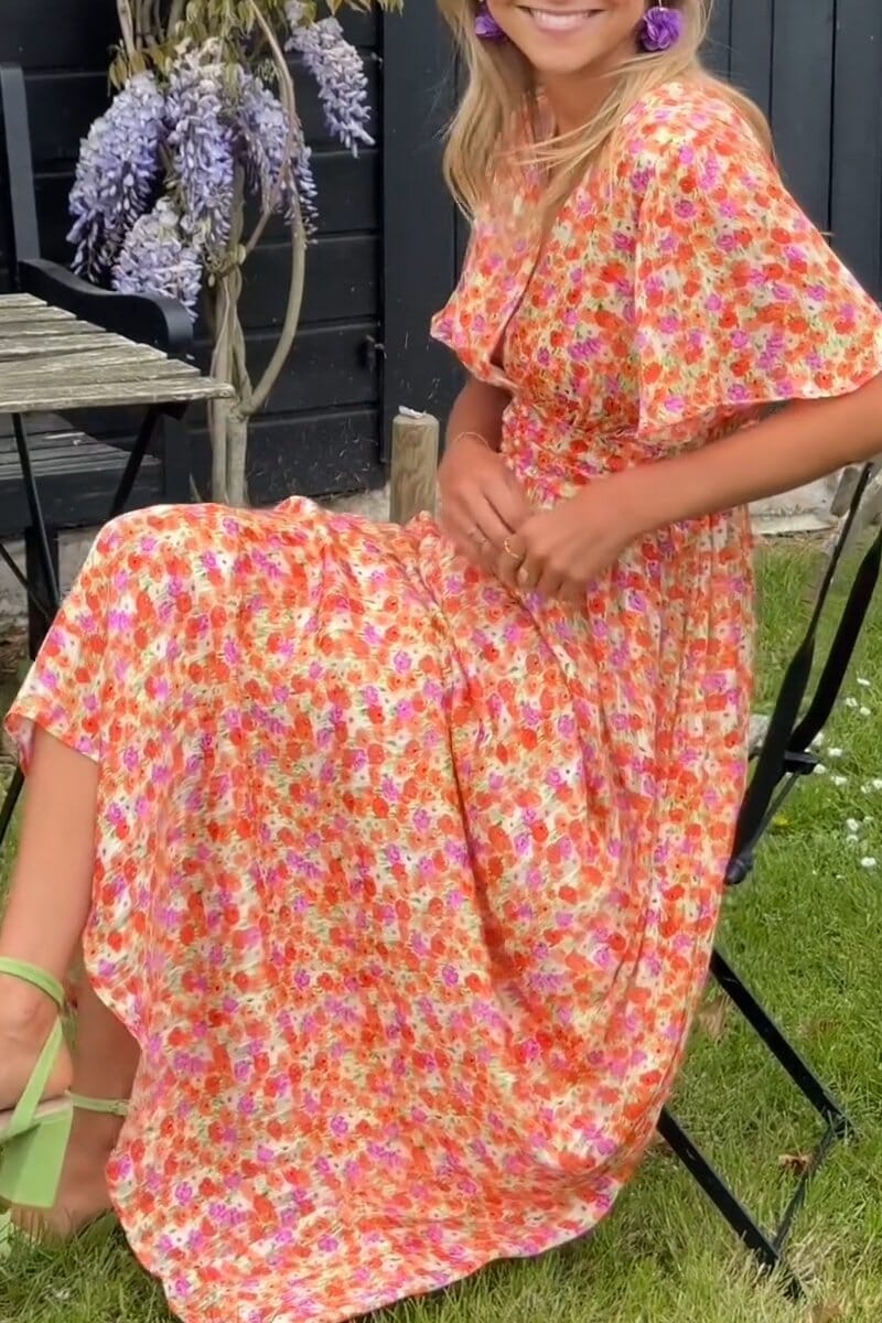 Women's Wedding Guest Maxi Dress | Casual Floral 3