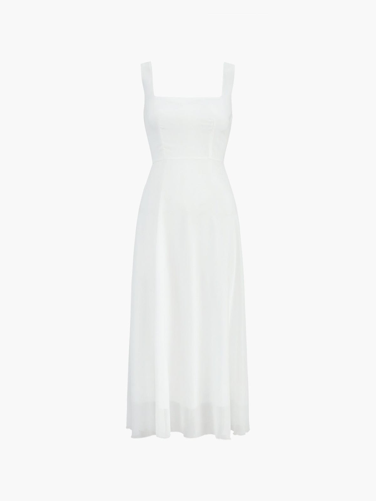 Women's Wedding Guest Midi Dress | A-Line Square Neck 2