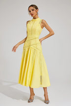 Women's Wedding Guest Midi Dress | Sleeveless Lace 1