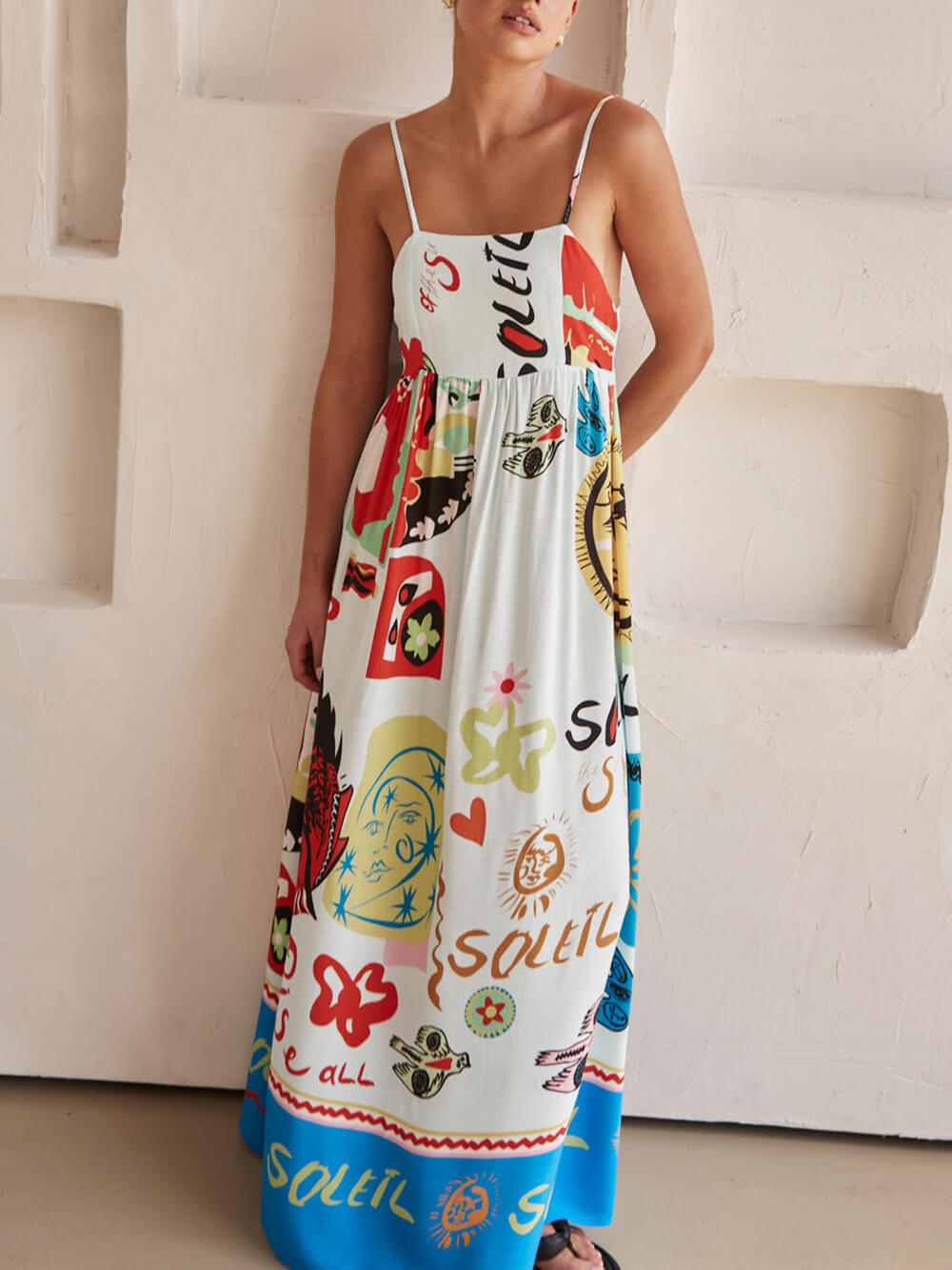 Women's White Maxi Dress | Casual 0