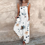 Women's Wide-Leg Jumpsuit | Sleeveless Floral 0