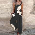Women's Wide-Leg Jumpsuit | Sleeveless Floral 1