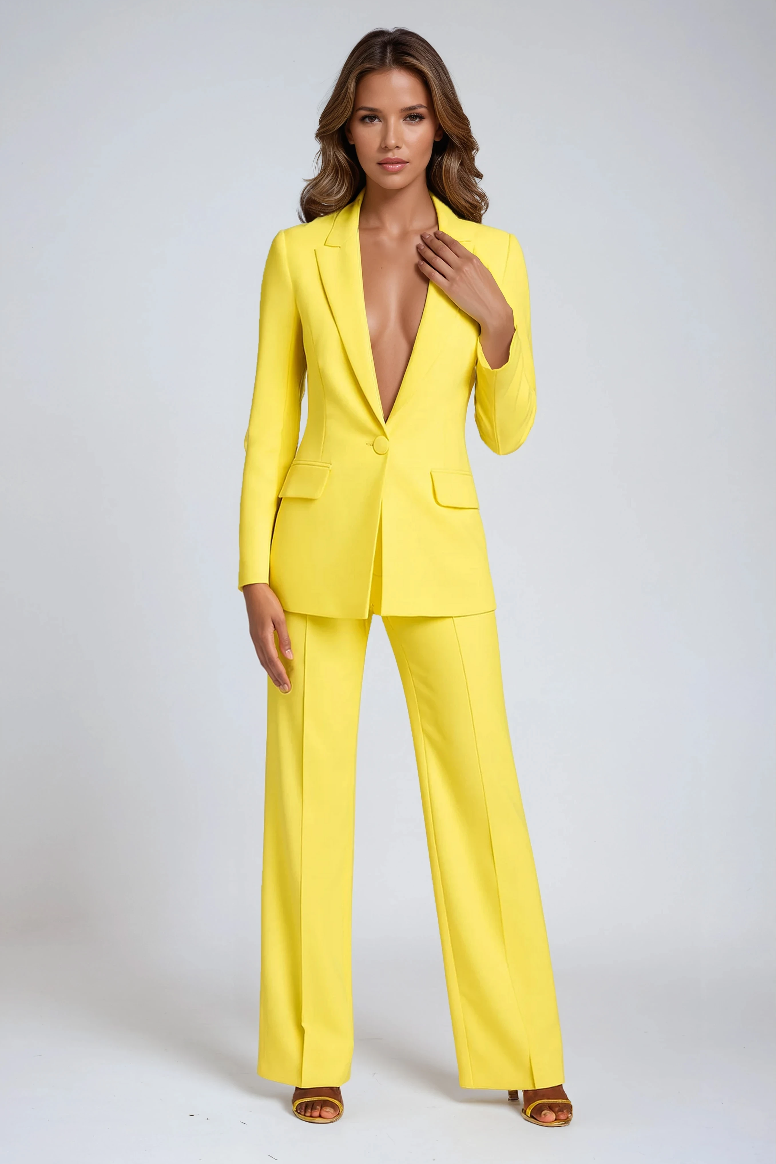 Women's Blazer and Trouser Set | Tailored Wide Leg & Power Suit