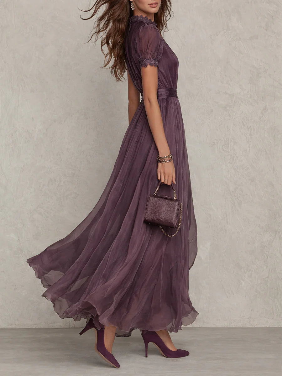 Women's Maxi Dress | Elegant Lace Detail & Flowing Silhouette
