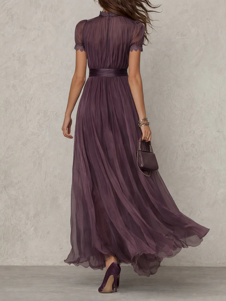 Women's Maxi Dress | Elegant Lace Detail & Flowing Silhouette