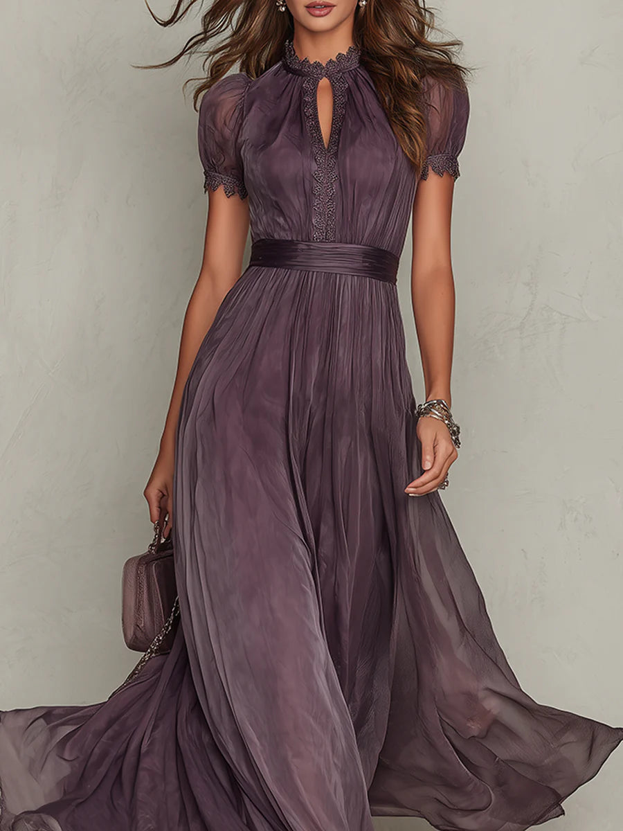 Women's Maxi Dress | Elegant Lace Detail & Flowing Silhouette
