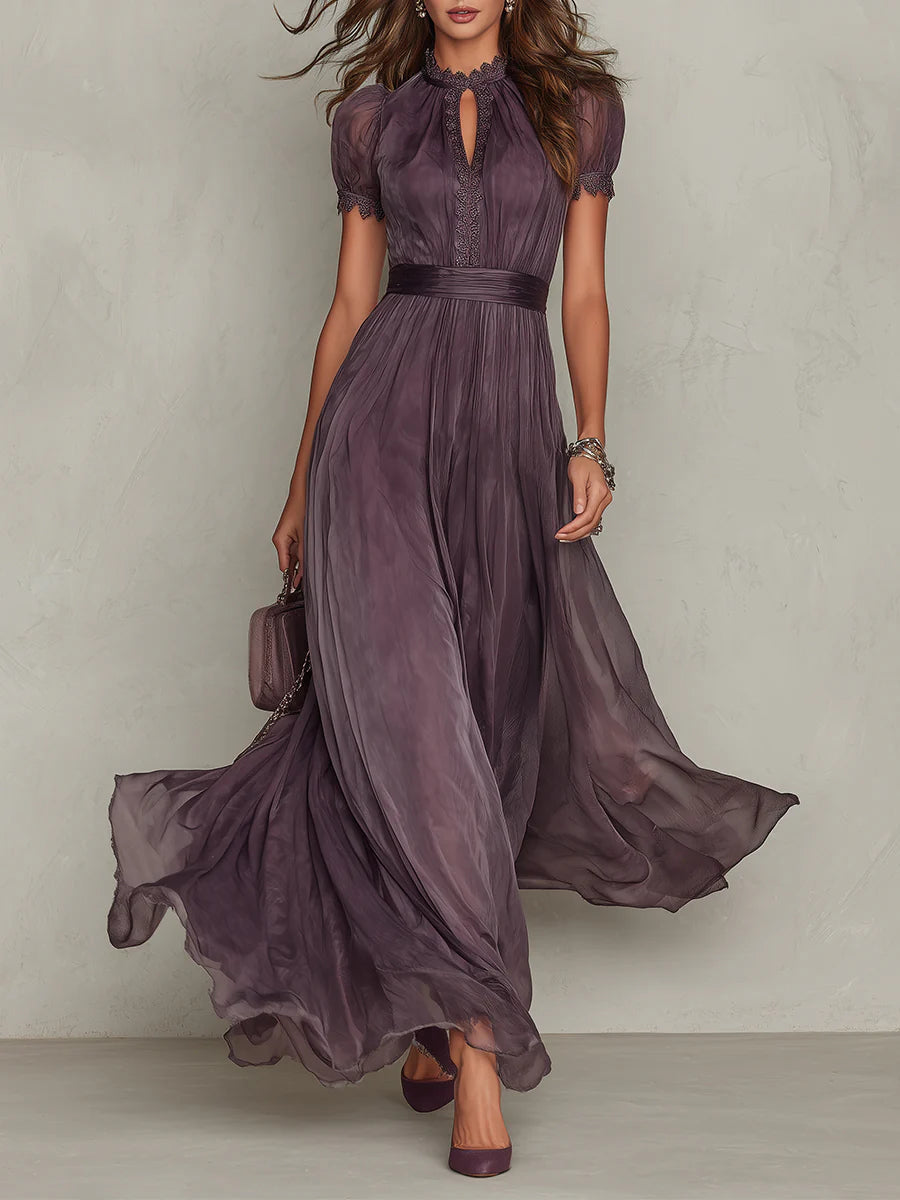 Women's Maxi Dress | Elegant Lace Detail & Flowing Silhouette