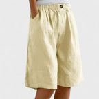 Women's Summer Shorts | Elastic Waist & Relaxed Wide Leg Fit