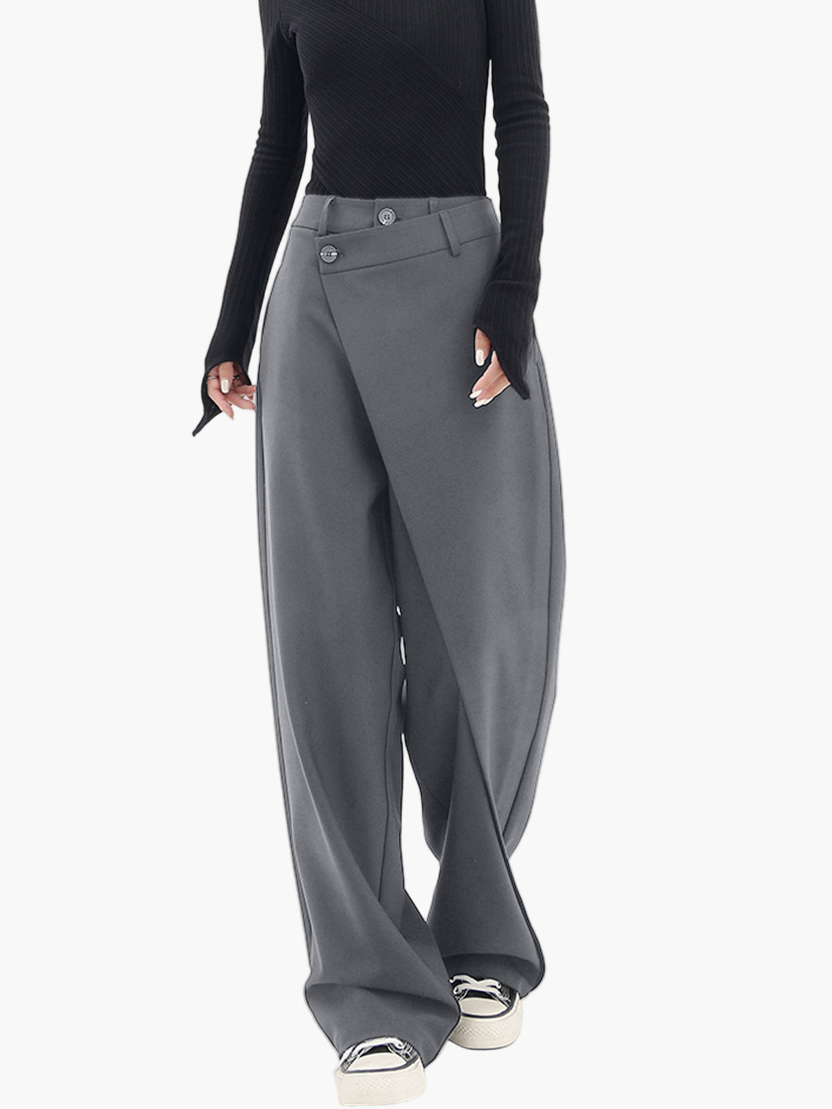Wrap Trousers Women's | Asymmetric Wrap Design