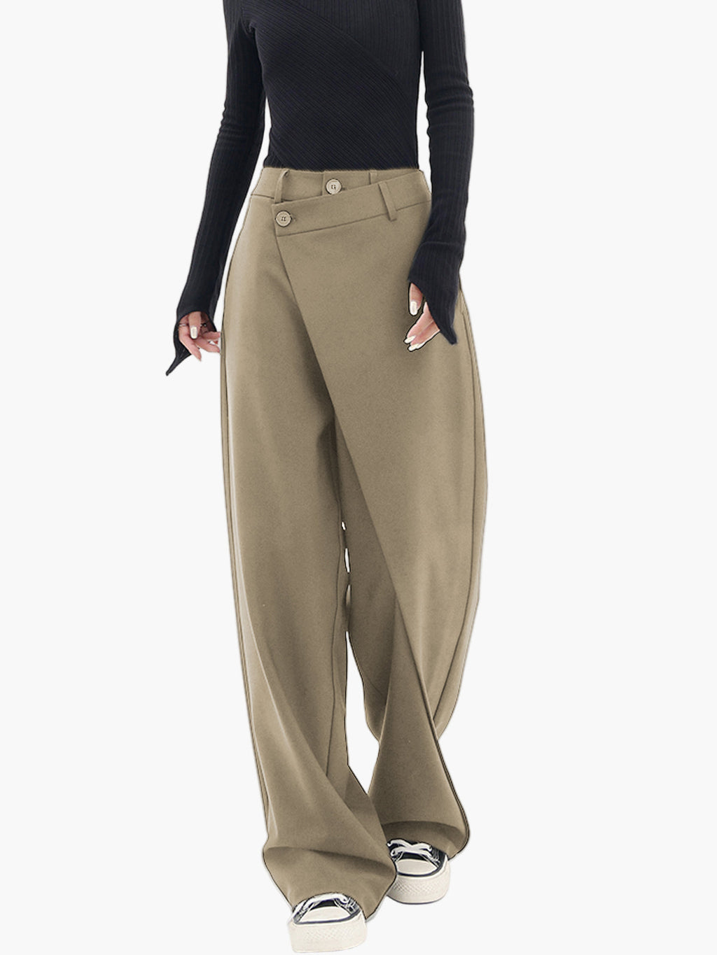 Wrap Trousers Women's | Asymmetric Wrap Design
