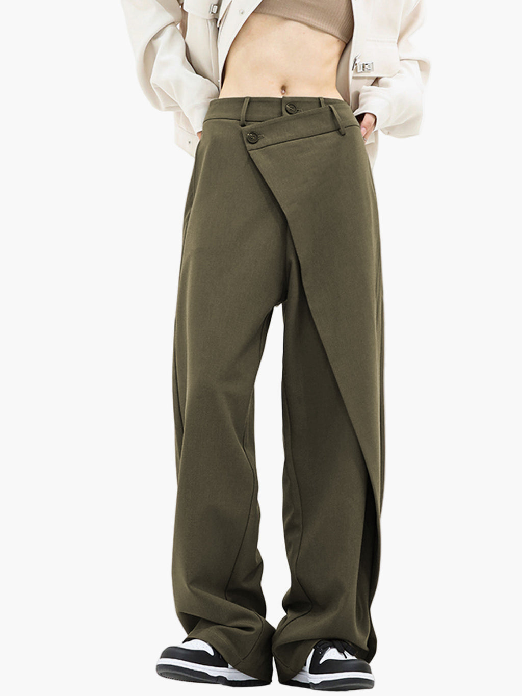 Wrap Trousers Women's | Asymmetric Wrap Design