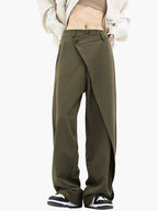 Wrap Trousers Women's | Asymmetric Wrap Design
