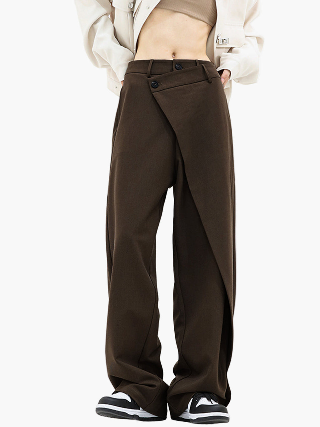 Wrap Trousers Women's | Asymmetric Wrap Design