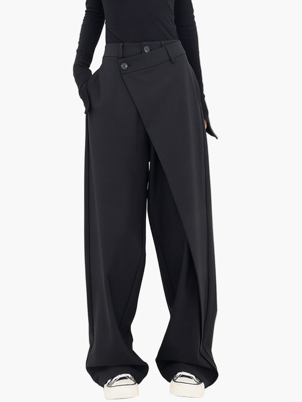 Wrap Trousers Women's | Asymmetric Wrap Design