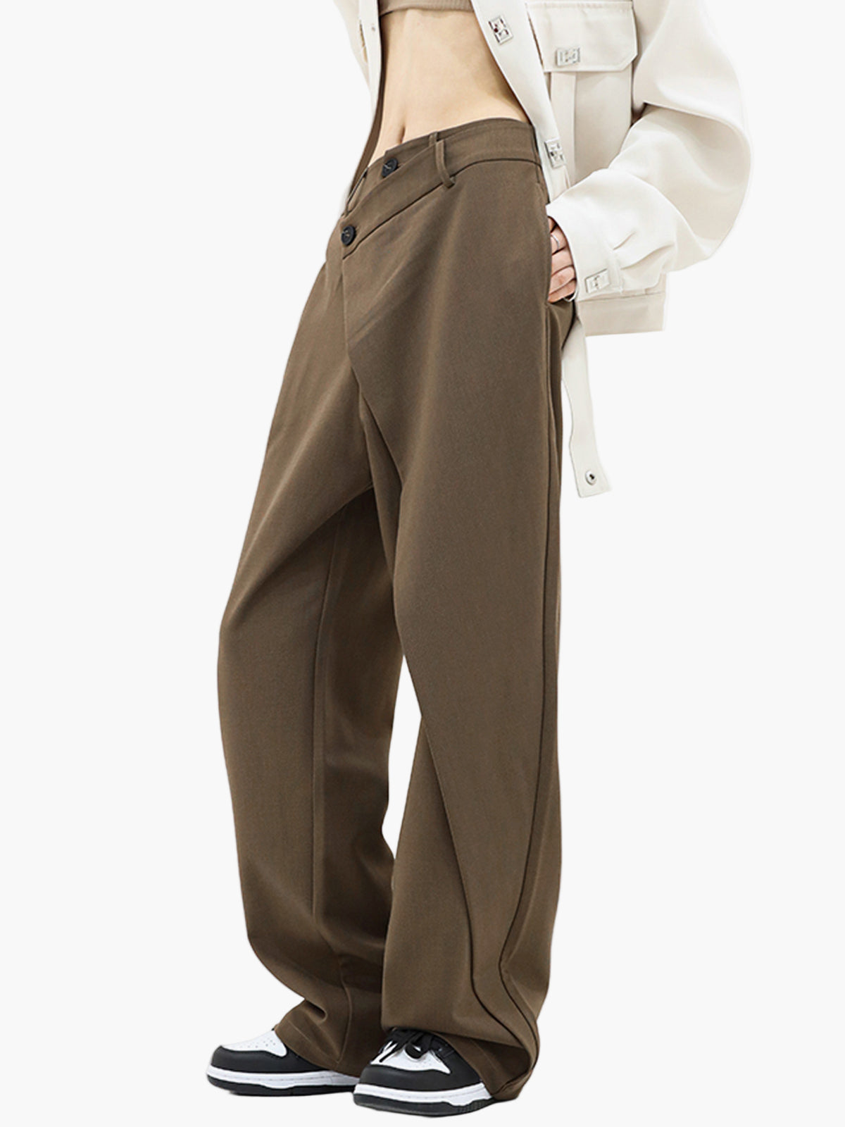 Wrap Trousers Women's | Asymmetric Wrap Design