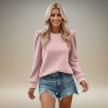 Emily | Cozy Chic Women's Sweatshirt with Puff Sleeves